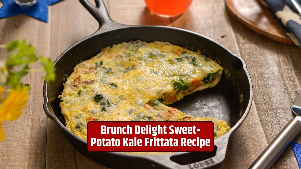 Sweet-Potato Kale Frittata, Brunch Recipe, Customizable, Nutritional Benefits, Flavorful Meal, Healthy Eating,