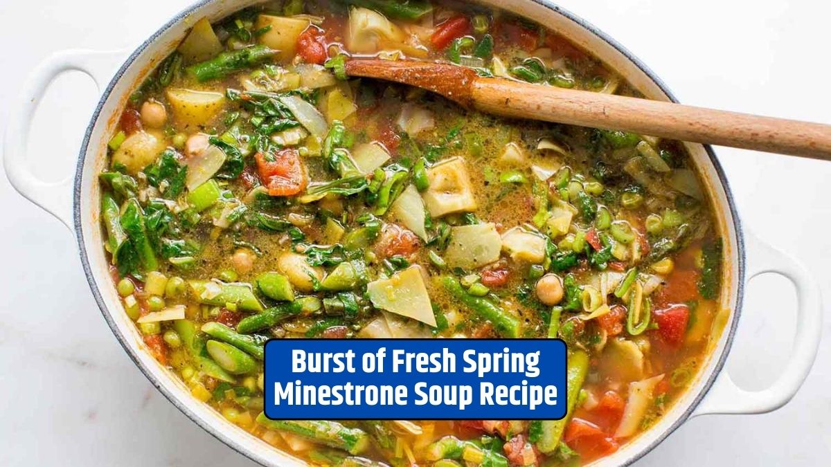 Spring Minestrone Soup, Fresh Ingredients, Seasonal, Recipe, Vegetarian, Vegan, Gluten-Free, Soup Recipe,