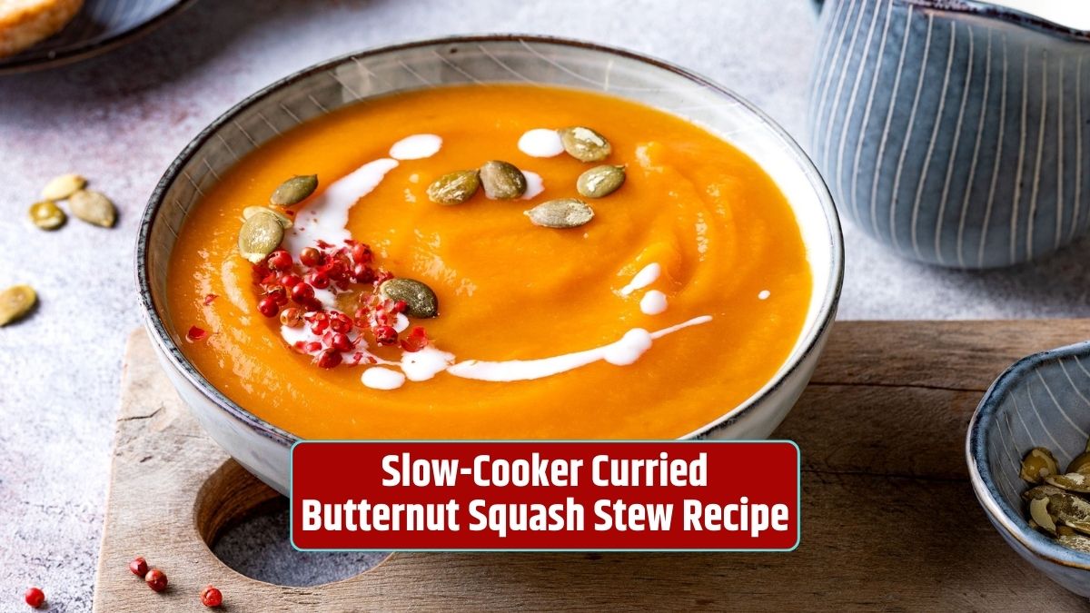 Butternut Squash Stew, Curry, Slow Cooker Recipe, Customizable, Nutritional Benefits, Spicy Flavor,