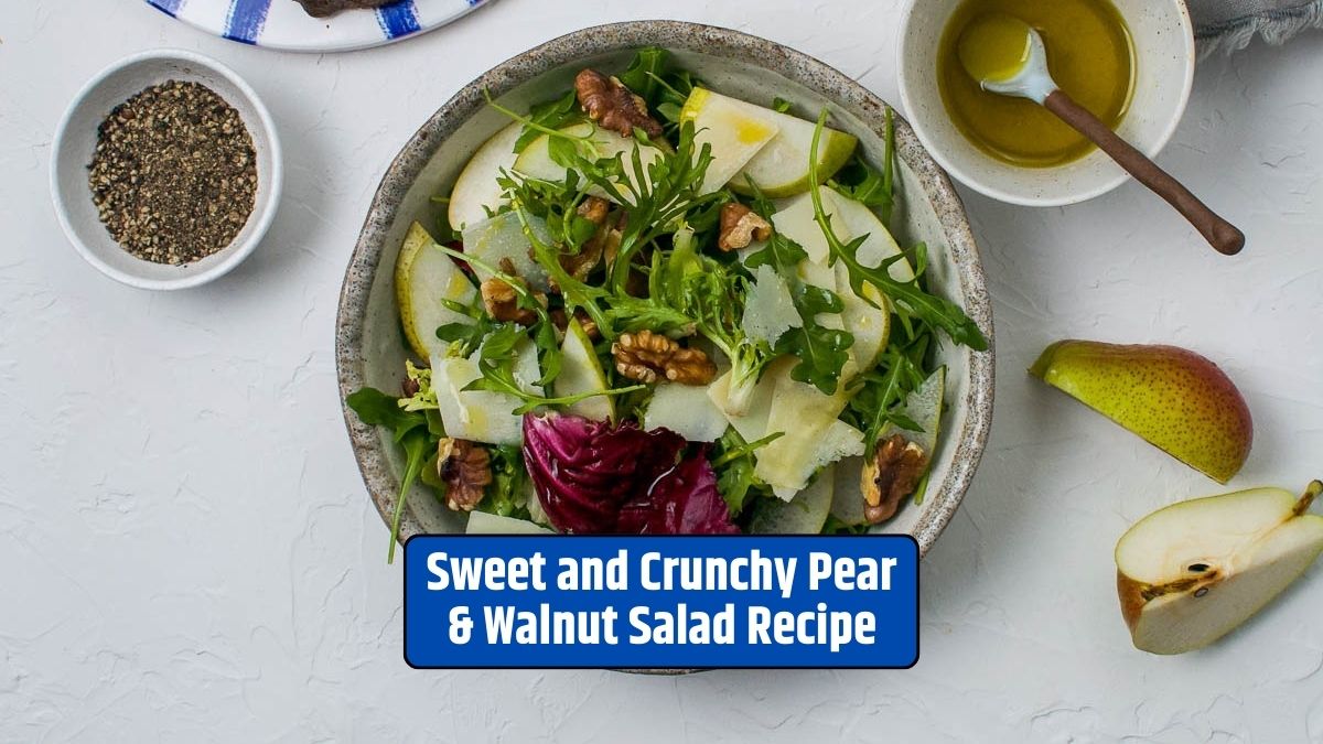 Pear Salad, Walnut Salad, Salad Recipe, Customizable, Nutritional Benefits, Sweet and Crunchy,