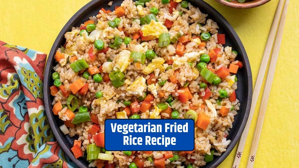 Vegetarian Fried Rice, Meatless Meal, Healthy Dining, Quick and Nutritious, Customizable Recipe, Vegan Option,